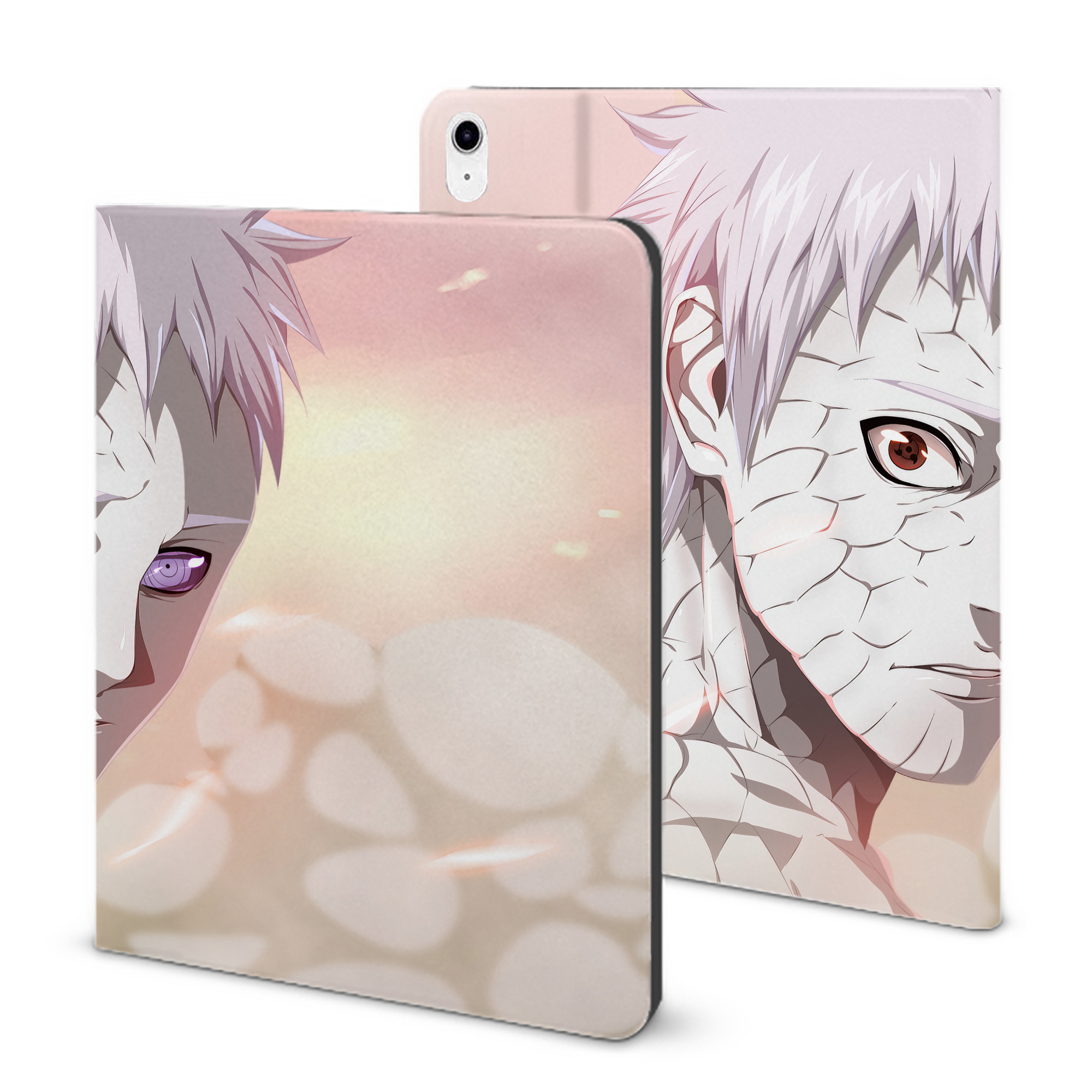 （画像用） NARUTO -ナルト- NARUTO -ナルト- 疾風伝 IPad ケース ブック型 PUレザー TPU 耐衝撃 軽量 薄型 ペン収納なし 全面保護 IPad 各モデル対応